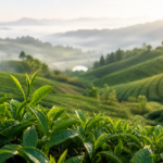 Lush tea garden for matcha sourcing