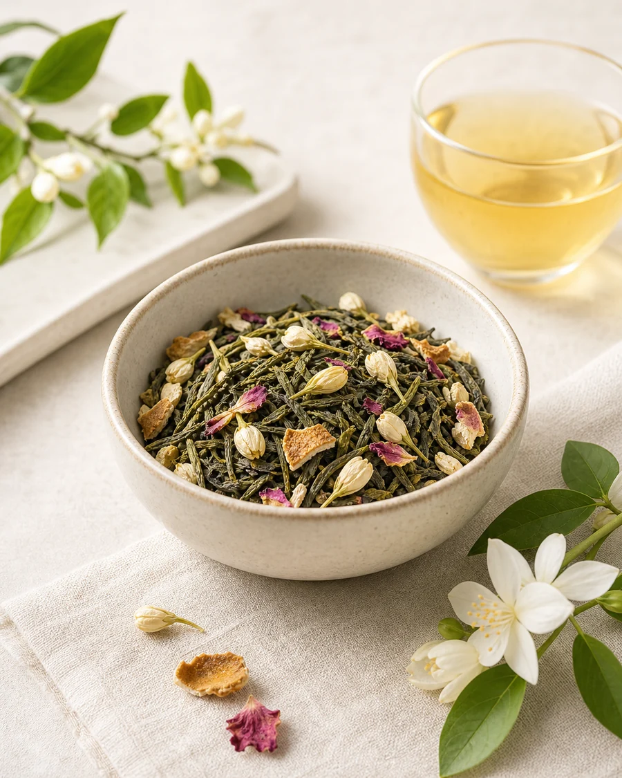 Flavored tea blend